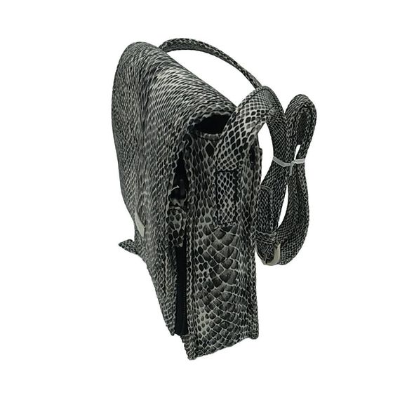 Nine West Faux Python Snake Print Small Crossbody Purse - Picture 5 of 13